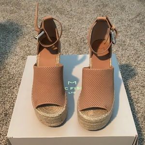 Marc Fisher Adalyne Light Pink Wedge Sandal